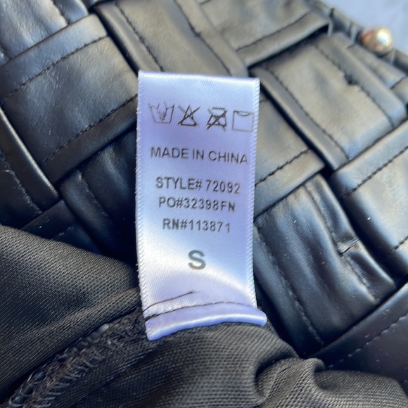 FASHION NOVA | Caged faux leather studded mini skirt - Picture 8 of 9